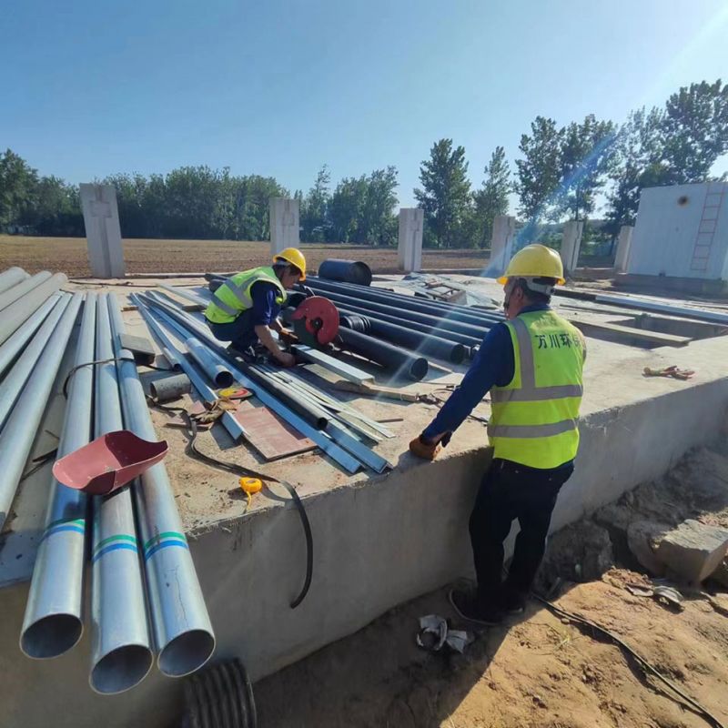 烈日高溫 萬川(chuan)環保員工奮戰工地保進度