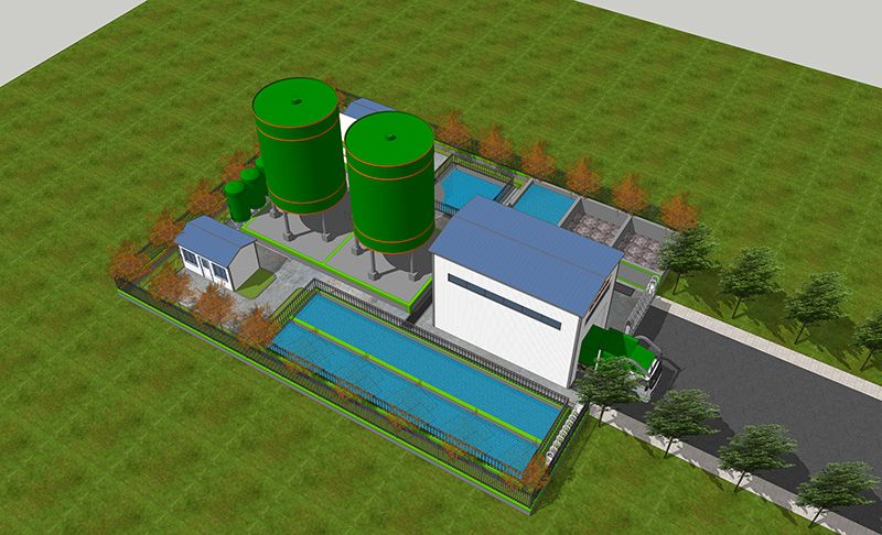 湖北蔴城某隧道汚水處理站項目